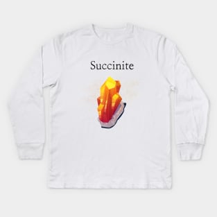 Succinite - Amber Kids Long Sleeve T-Shirt